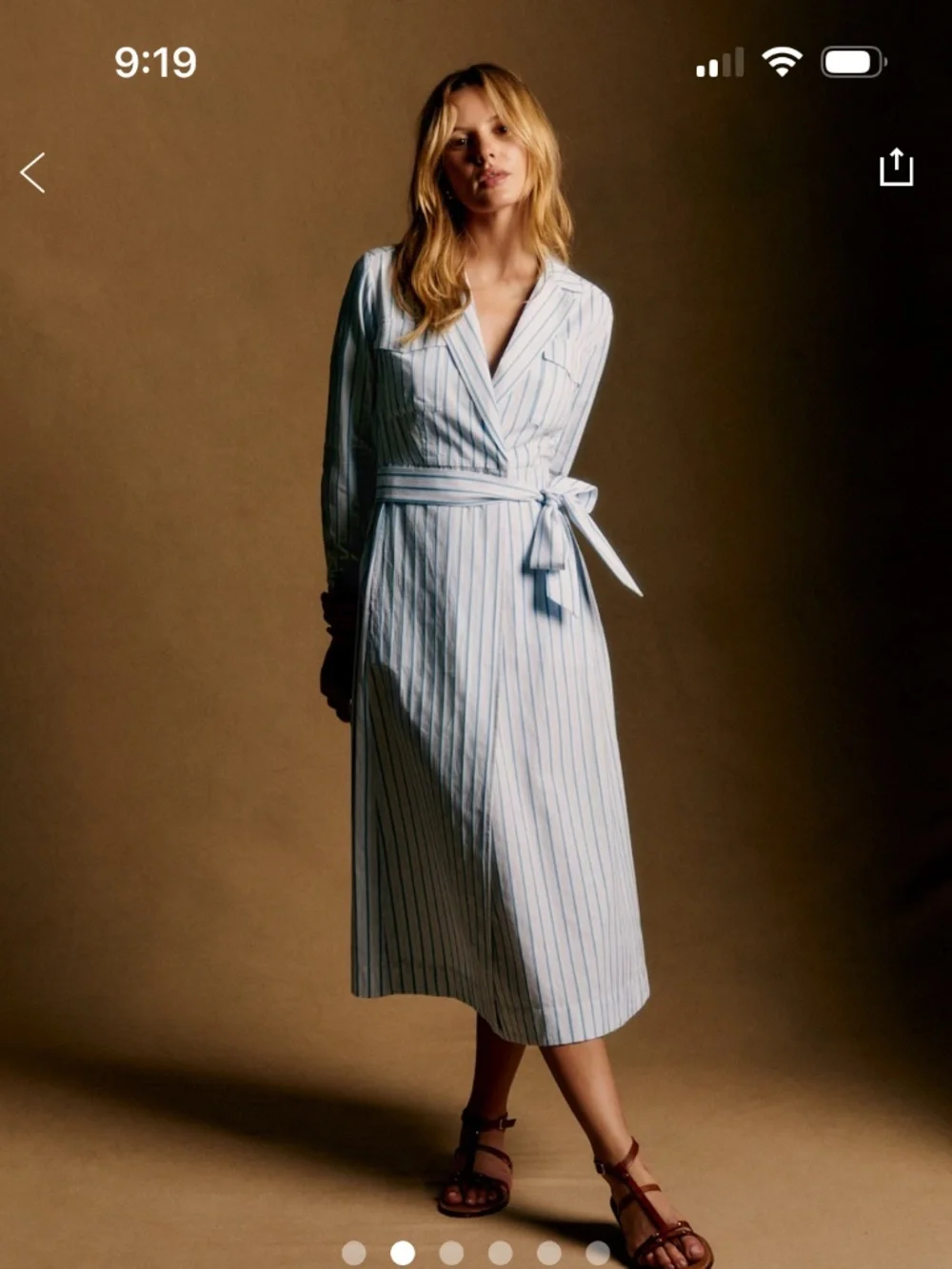 Sezane philomena dress in cotton